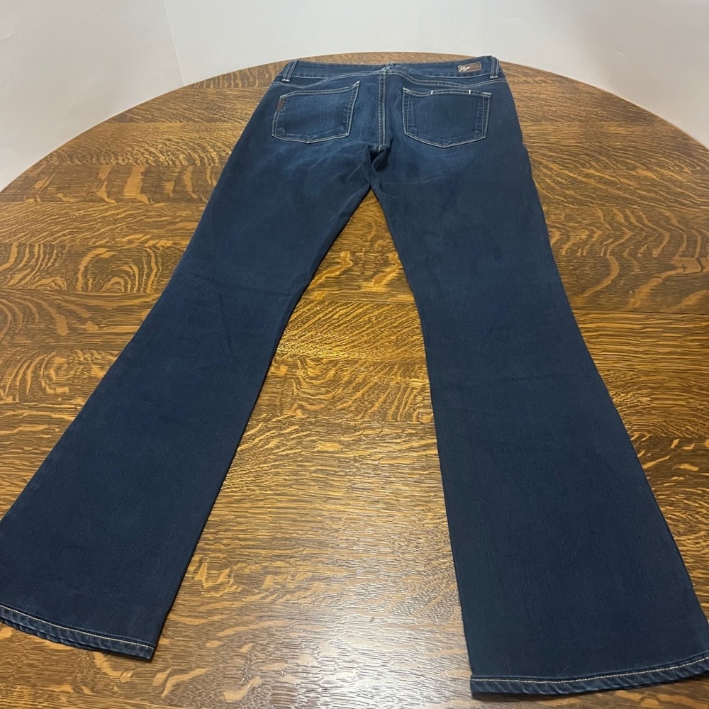 Paige H.H. Boot Jeans Womens 28 Dark Wash Bootcut Denim Double Button Y2K